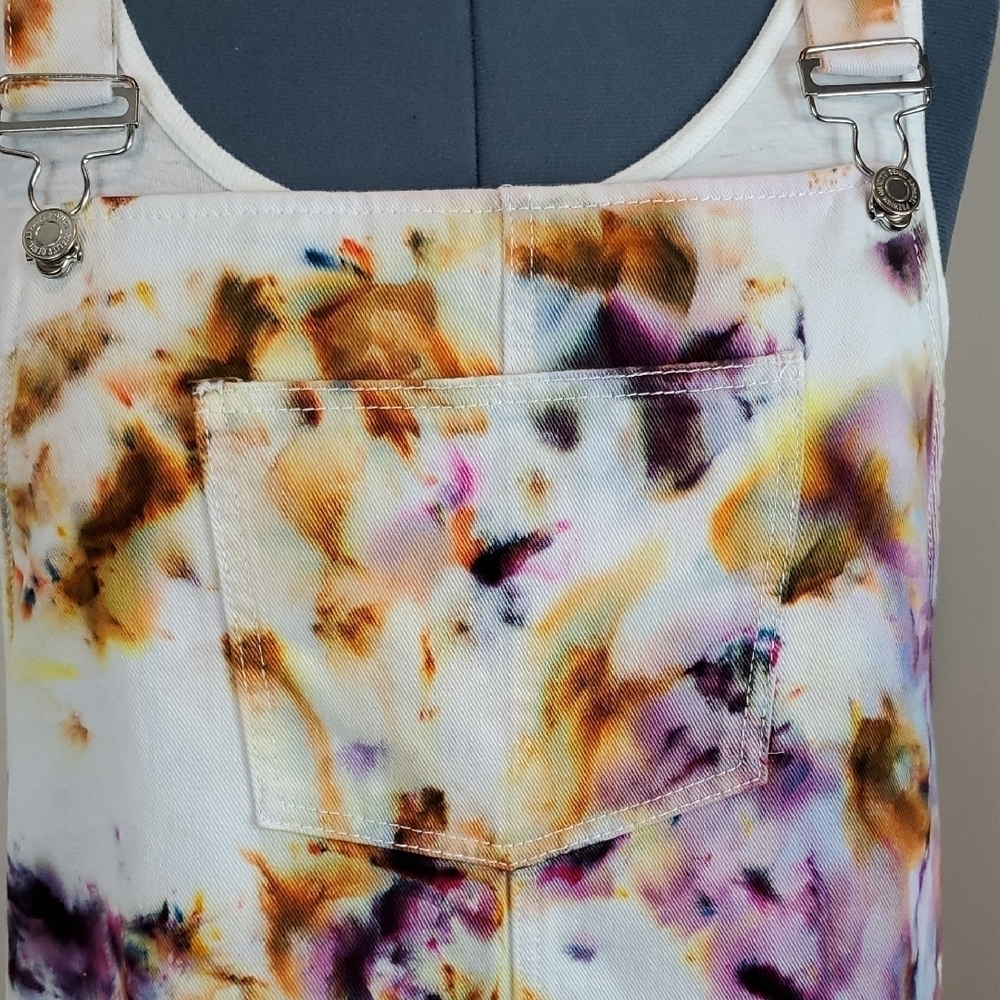 Vero Moda Denim Tie-Dye Overall Dress - XL - Picture 3 of 9